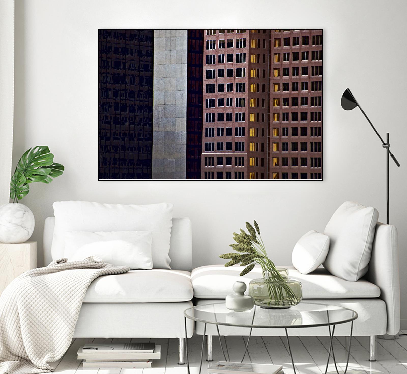 Buildings X by Peter Morneau on GIANT ART - grey photo art