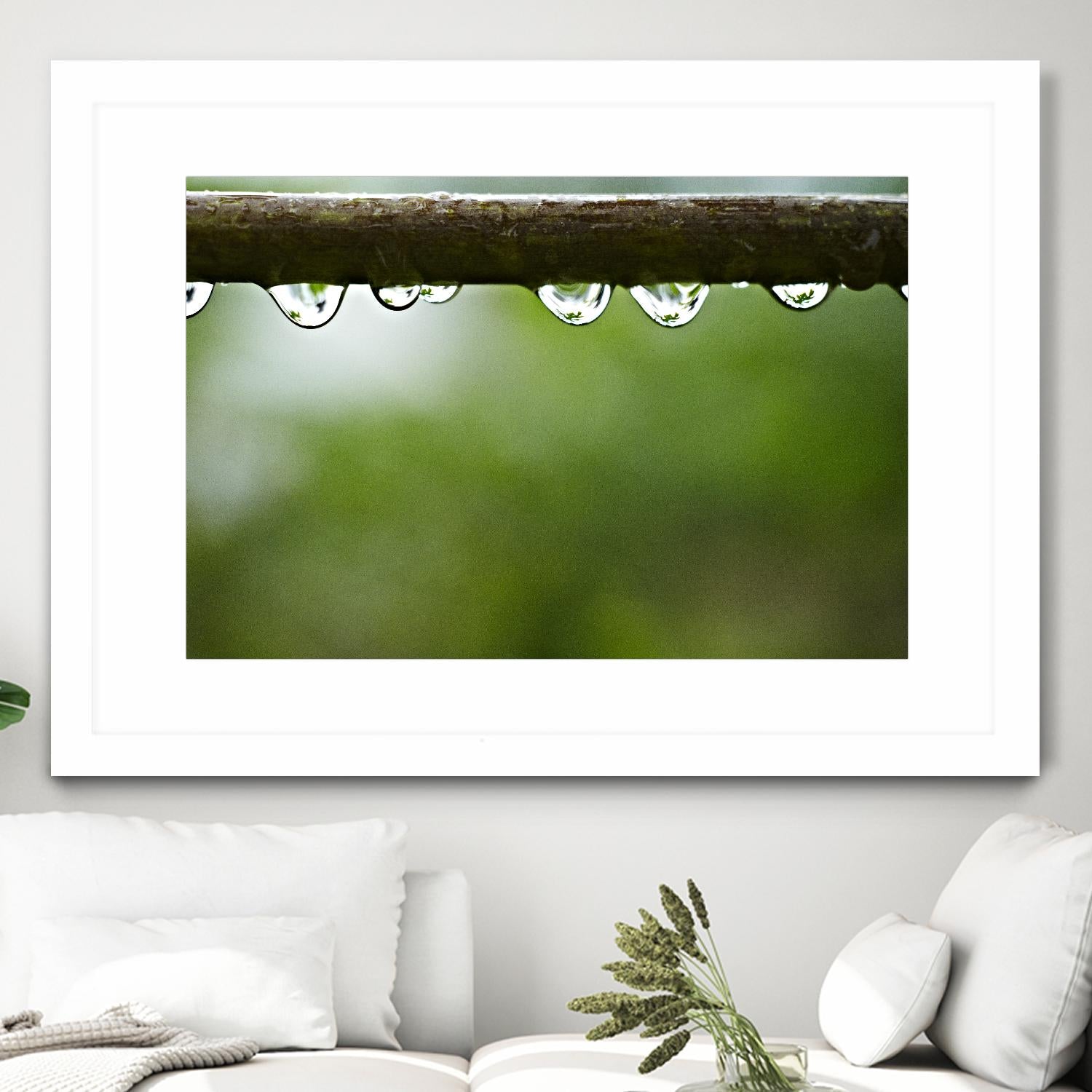 Drops of water II by Peter Morneau on GIANT ART - brown photo art
