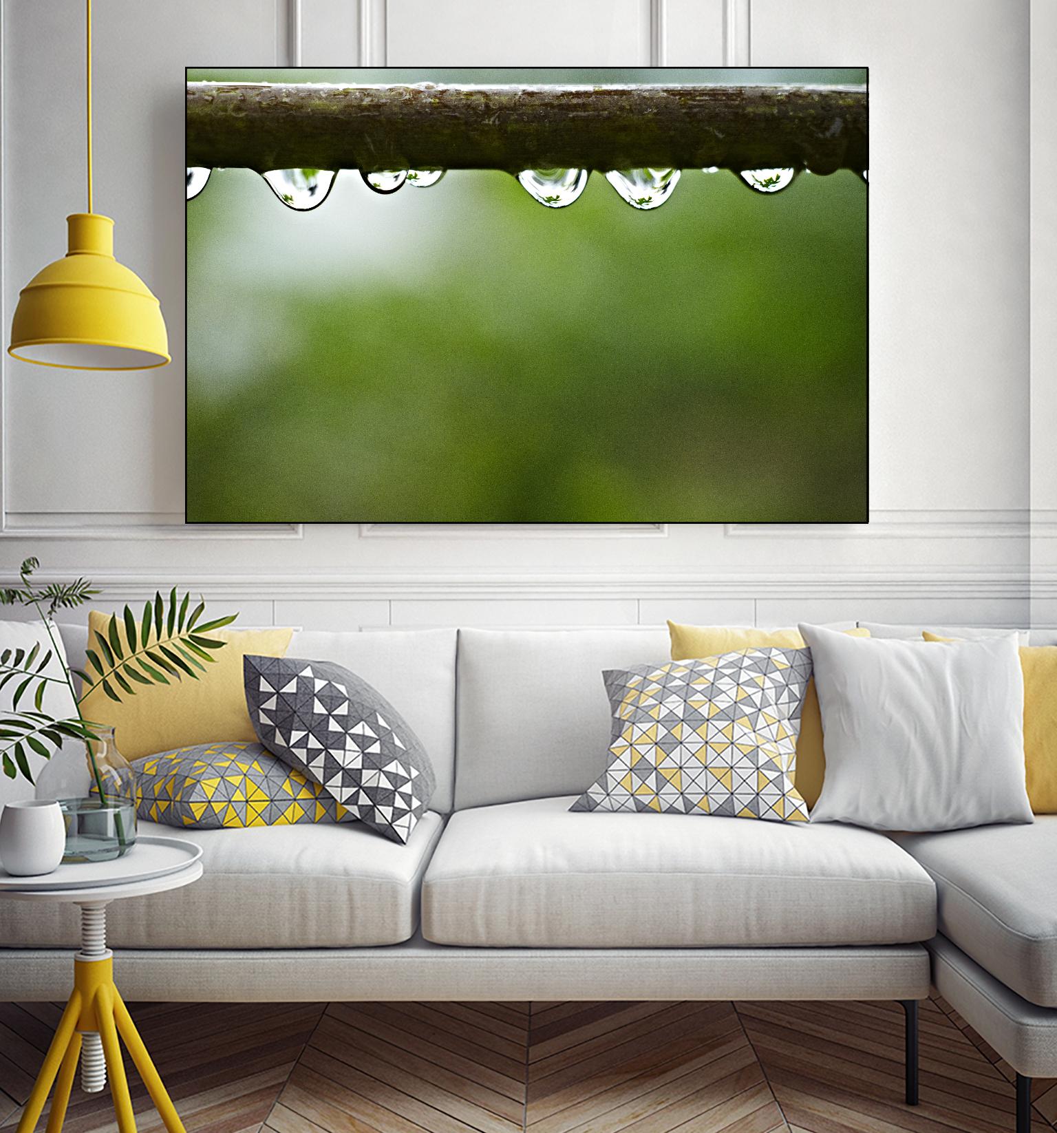 Drops of water II by Peter Morneau on GIANT ART - brown photo art