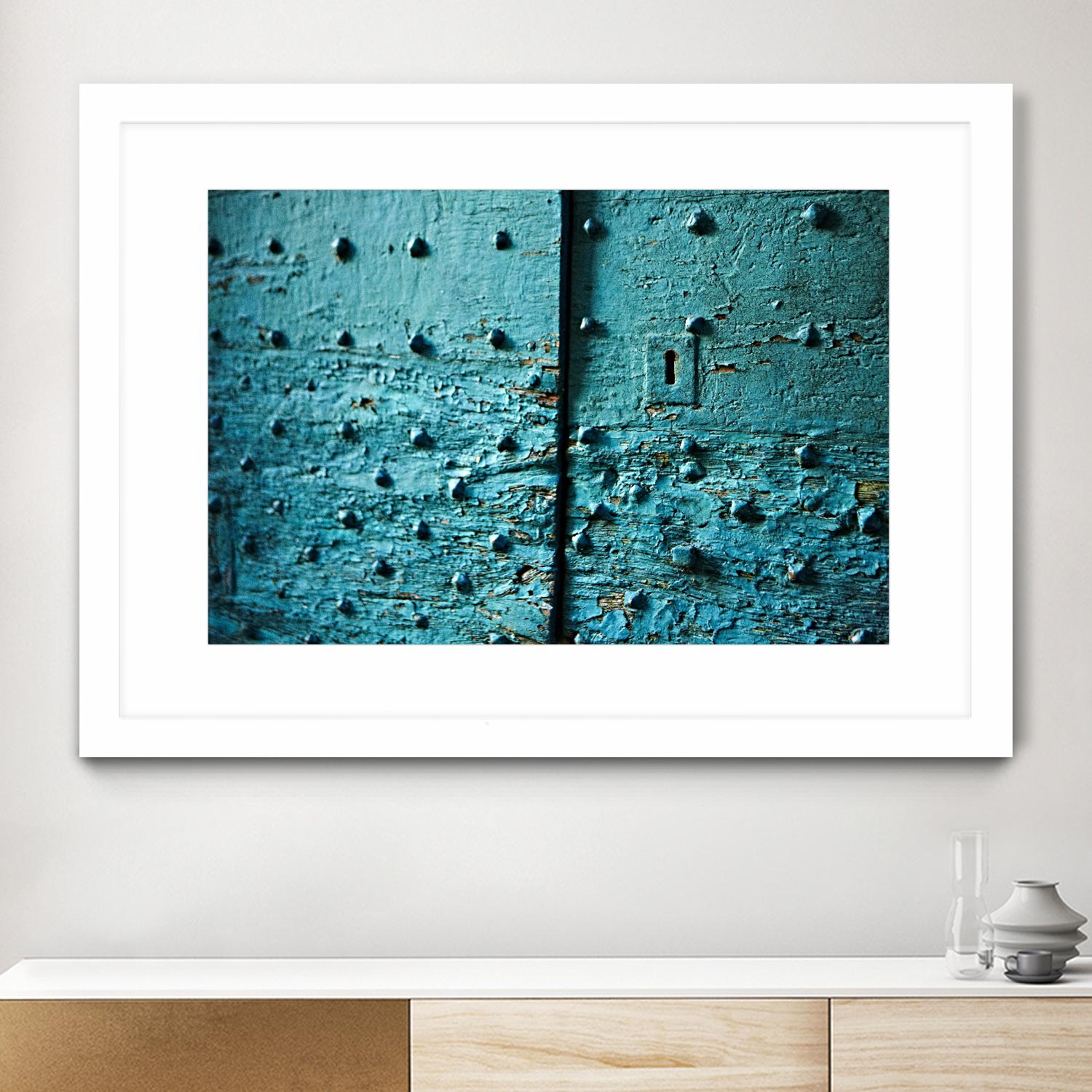 Turquoise rust by Peter Morneau on GIANT ART - black photo art