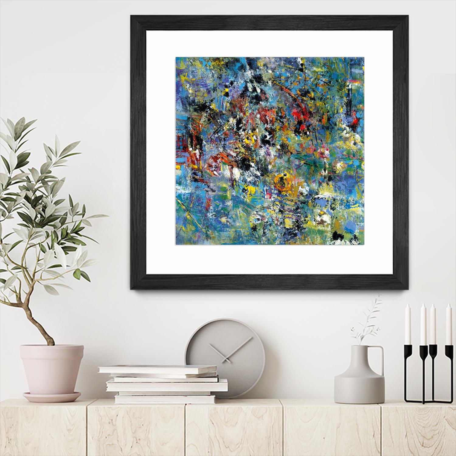 Carpe Diem 2 by Diane Lambin on GIANT ART - yellow abstract