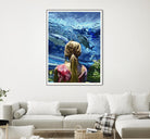 Discovery of Water by Gill Alexander on GIANT ART - pink men and women
