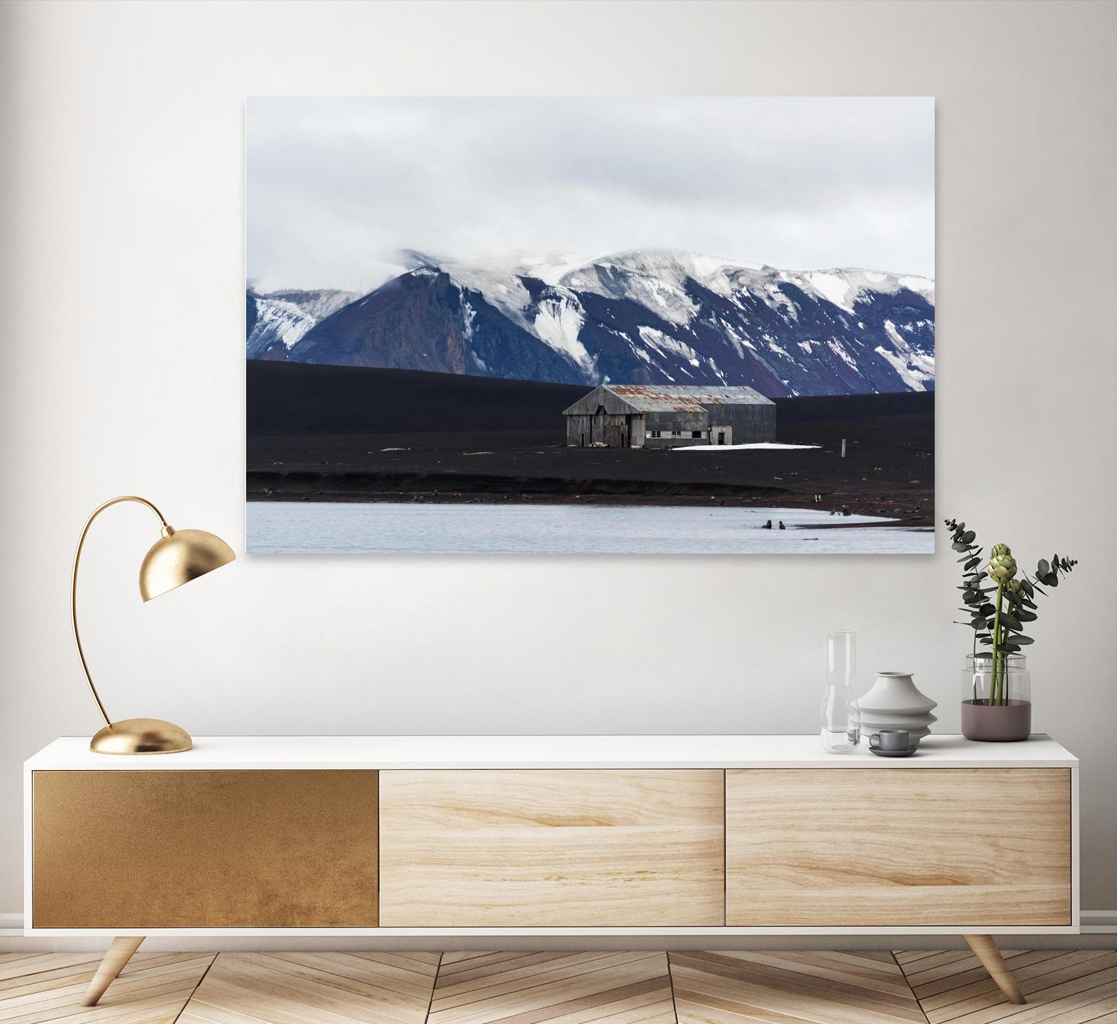 Whaler's Bay, Deception Island, Antarctica by Nick Jackson on GIANT ART - grey photo art
