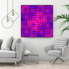 Pi_Dot_Pi_1-2_4 by Xosé Salgado on GIANT ART - purple abstract