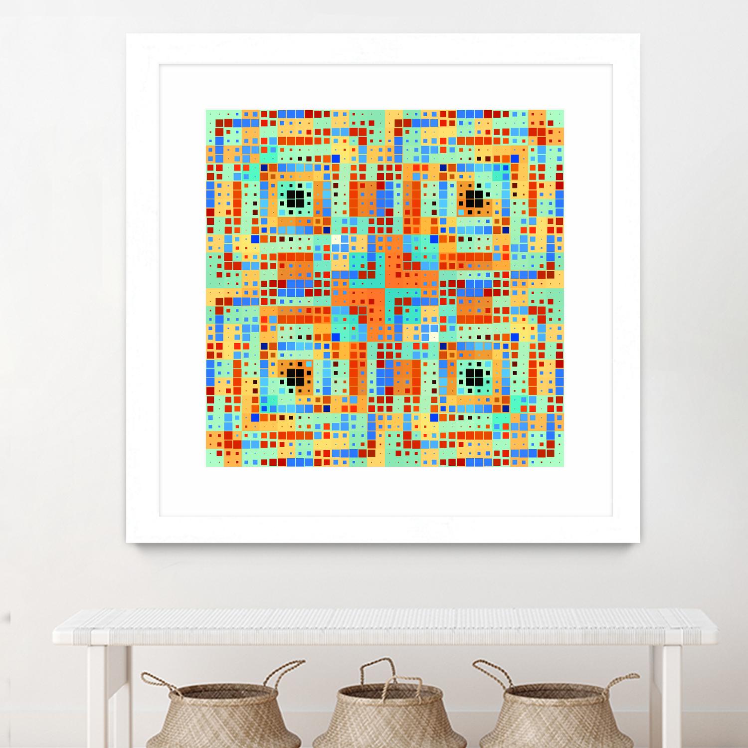 Pi_Dot_Pi_4_1_1 by Xosé Salgado on GIANT ART - orange abstract
