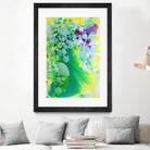 Towards the weekend by Claire Desjardins on GIANT ART - green abstract transparency