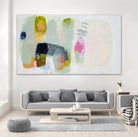 A dog names soup face by Claire Desjardins on GIANT ART - green abstract