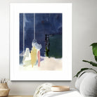 Mystic Rider by Diane Lambin on GIANT ART - green abstract quebec artists