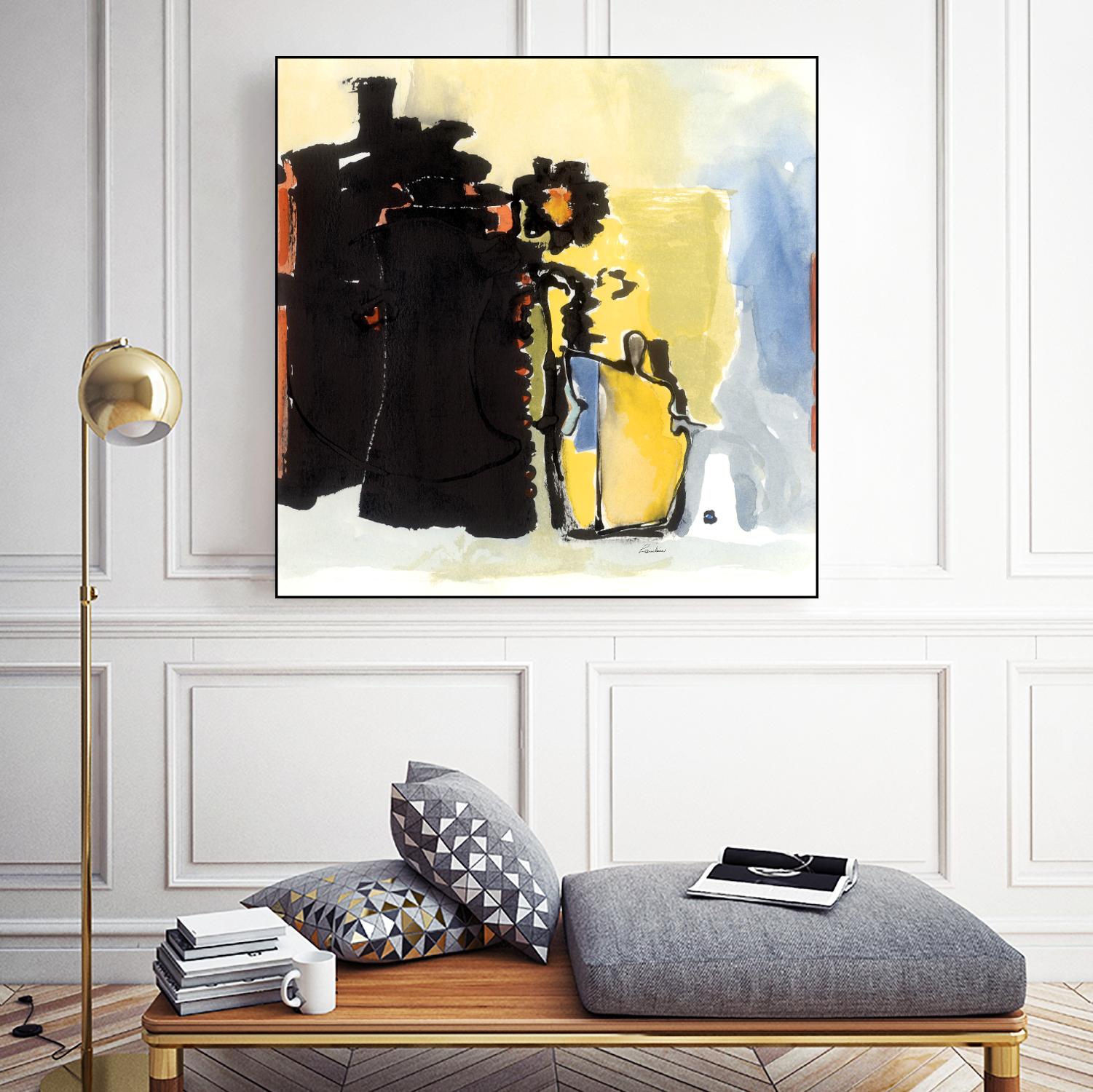 Vases Collage by Diane Lambin on GIANT ART - yellow abstract