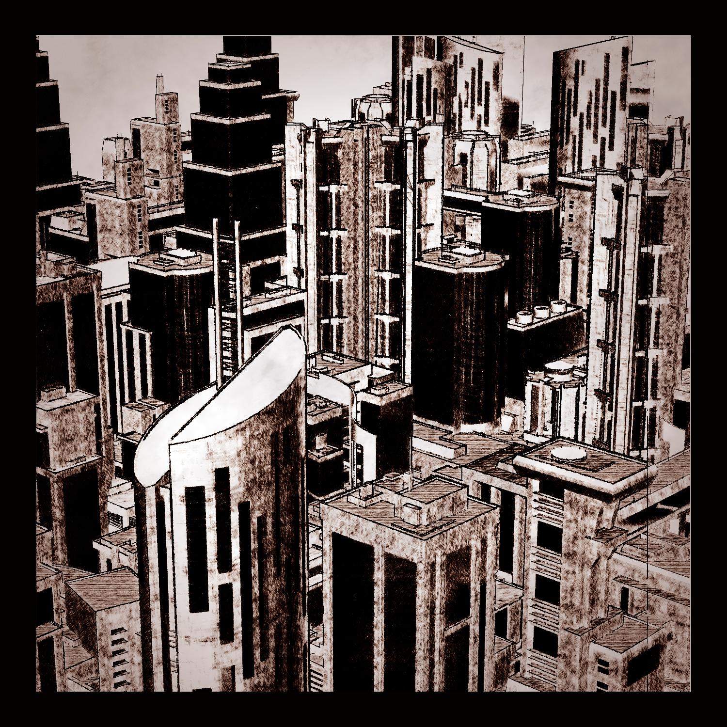 Megapolis 2 by Jefd on GIANT ART - black digital