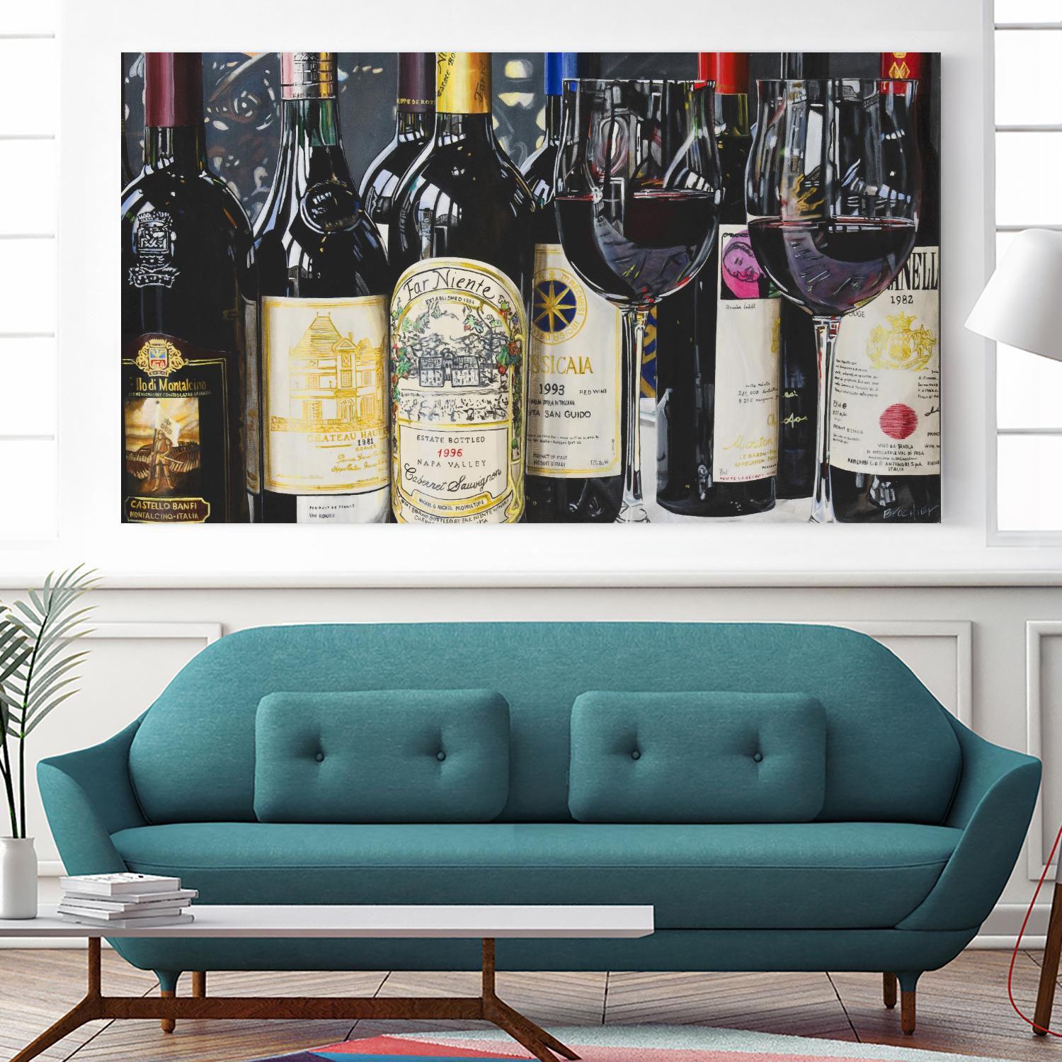 Soltanto nei suoi sogni by Marc Brochier on GIANT ART - blue figurative cellier