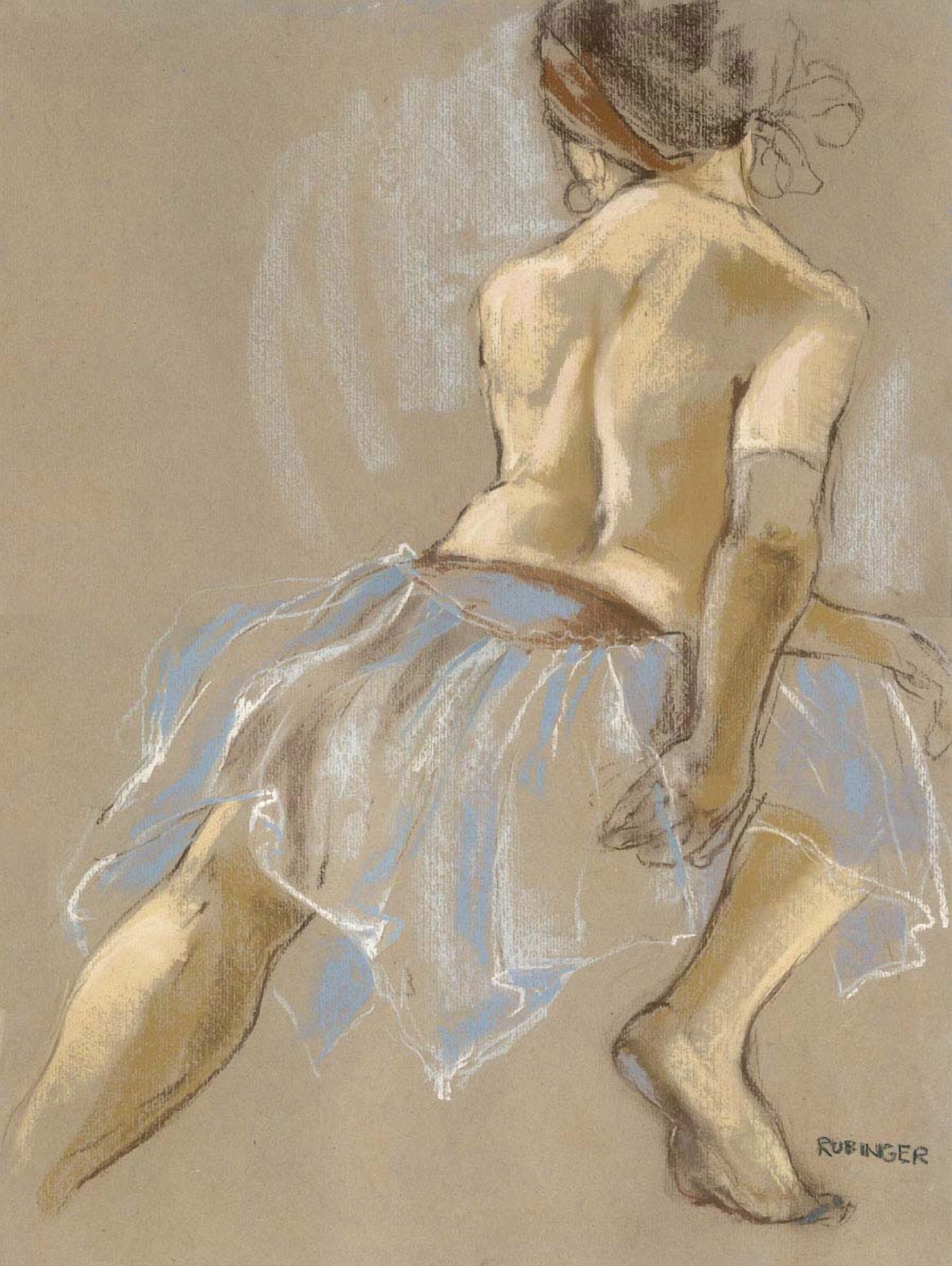 Would be Ballerina by Bram Rubinger on GIANT ART - beige figurative artistes du québec