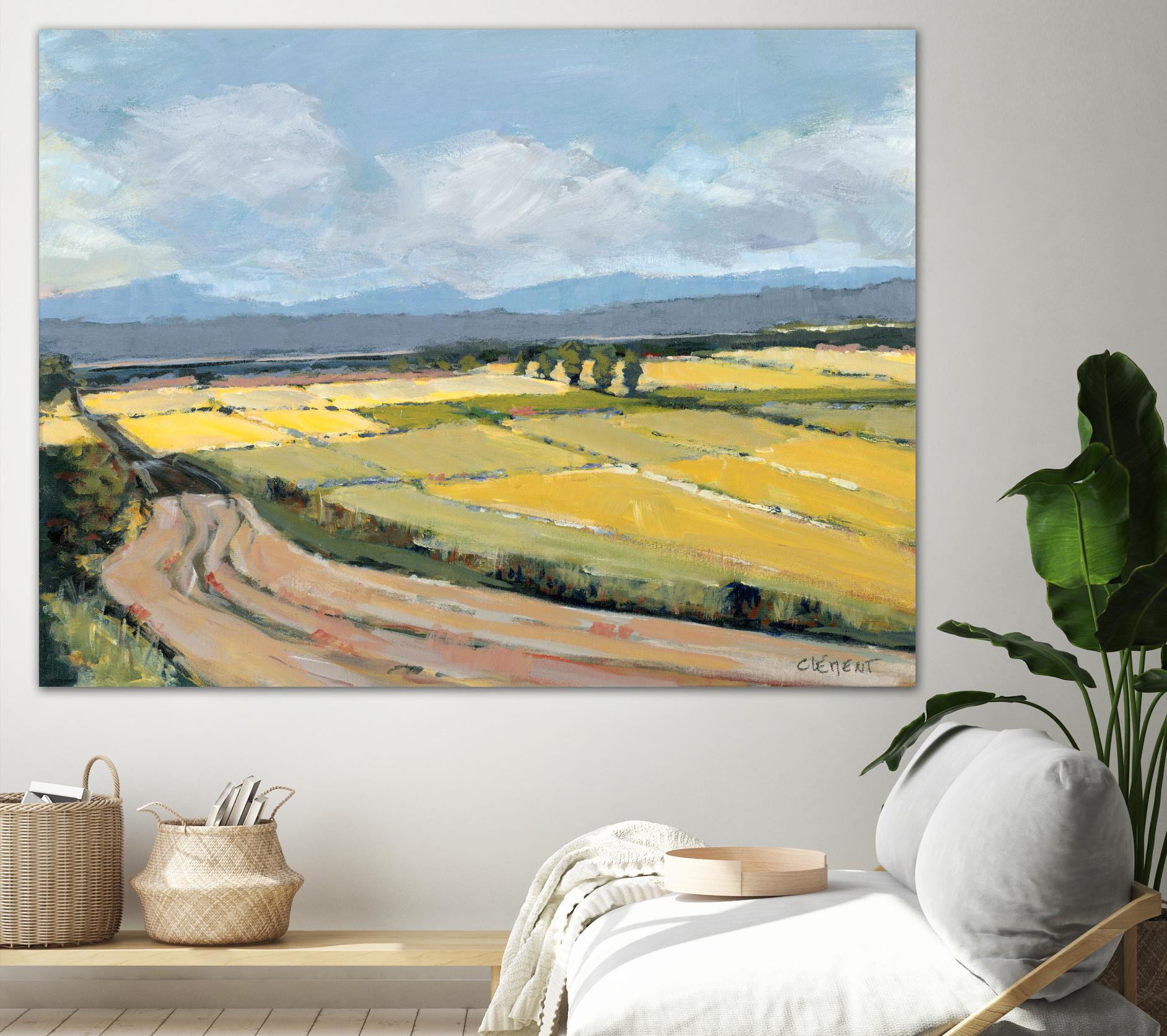 Summer Landscape by Jacques Clement on GIANT ART - blue landscape