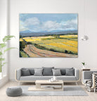 Summer Landscape by Jacques Clement on GIANT ART - blue landscape