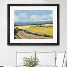 Summer Landscape by Jacques Clement on GIANT ART - pink landscape artistes du québec