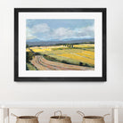 Summer Landscape by Jacques Clement on GIANT ART - pink landscape artistes du québec