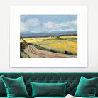 Summer Landscape by Jacques Clement on GIANT ART - pink landscape artistes du québec