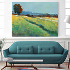 The red tree by Jacques Clement on GIANT ART - blue landscape