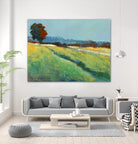 The red tree by Jacques Clement on GIANT ART - blue landscape