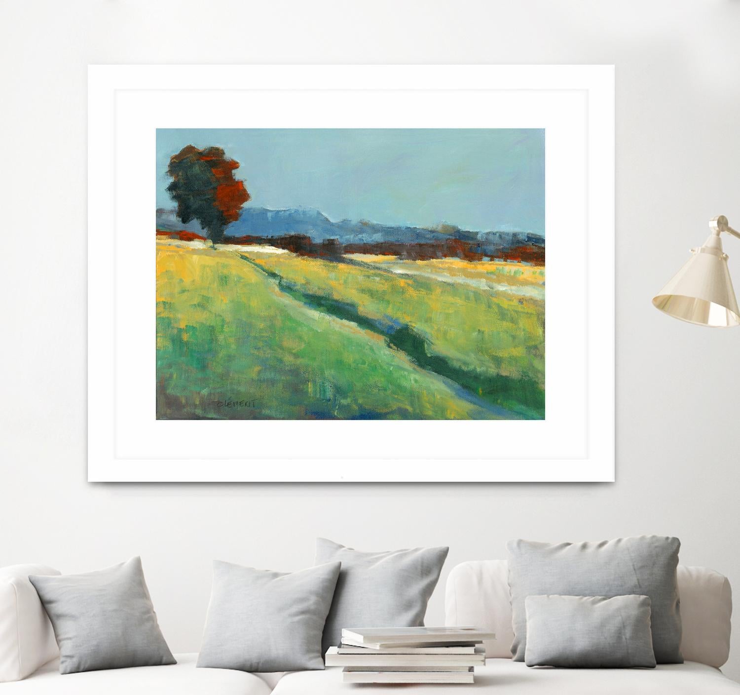 The red tree by Jacques Clement on GIANT ART - green landscape