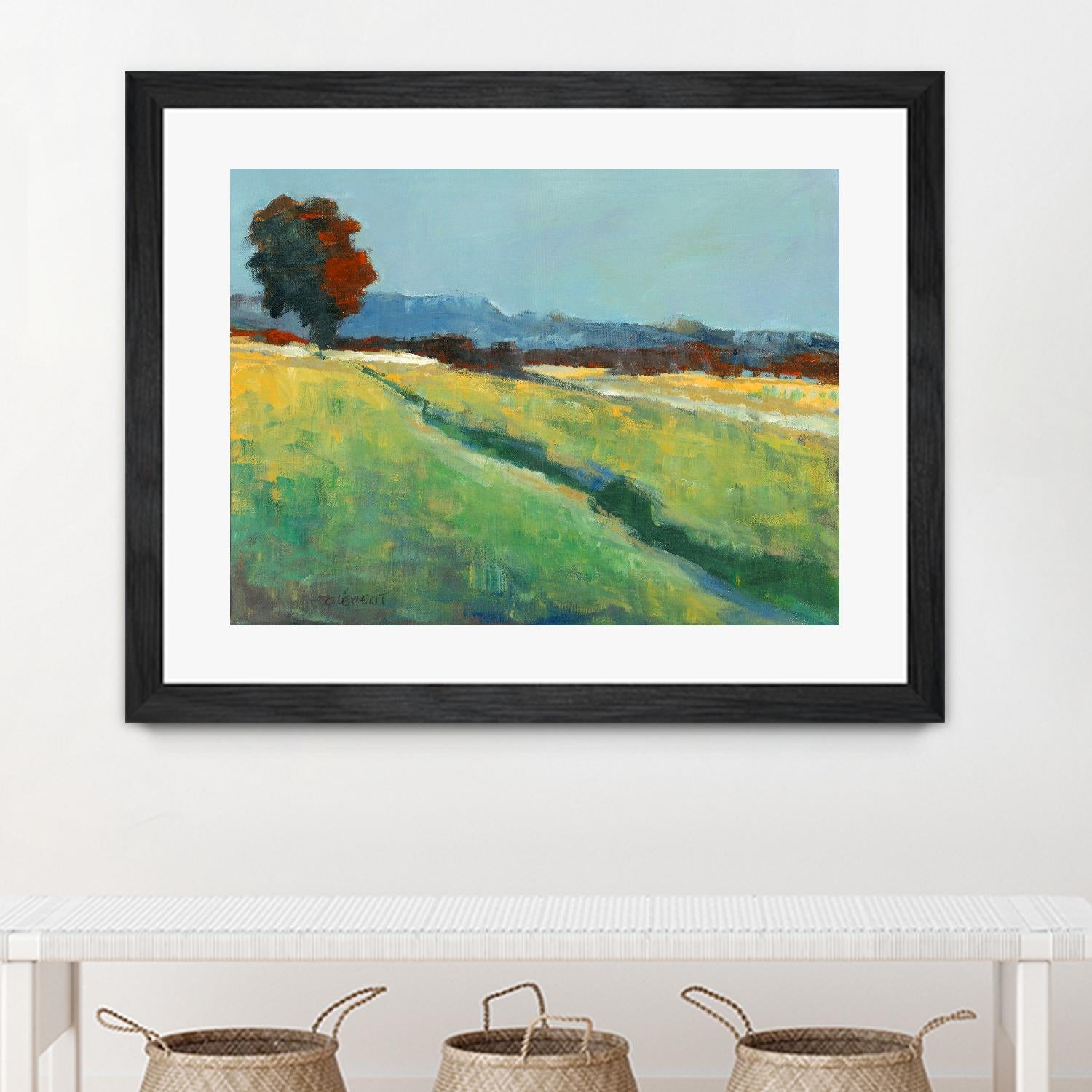 The red tree by Jacques Clement on GIANT ART - green landscape