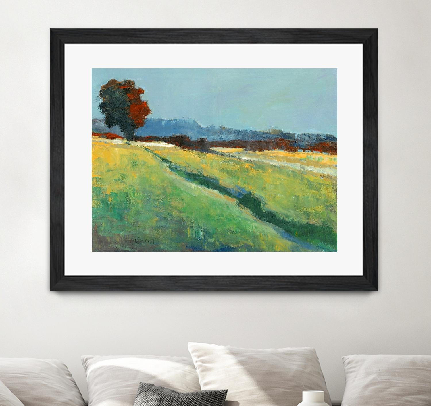 The red tree by Jacques Clement on GIANT ART - green landscape