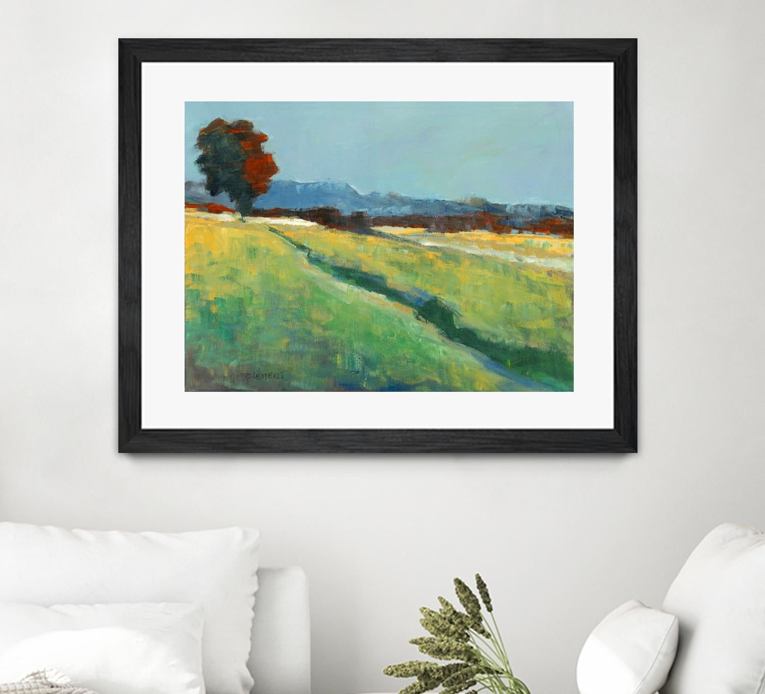 The red tree by Jacques Clement on GIANT ART - green landscape