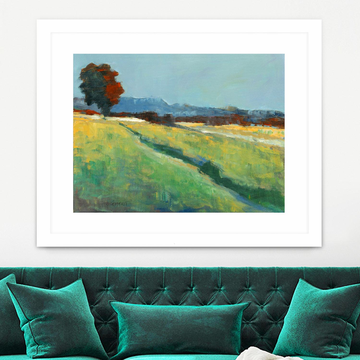 The red tree by Jacques Clement on GIANT ART - green landscape