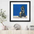Dymas by Jacques Clement on GIANT ART - blue figurative corps nu