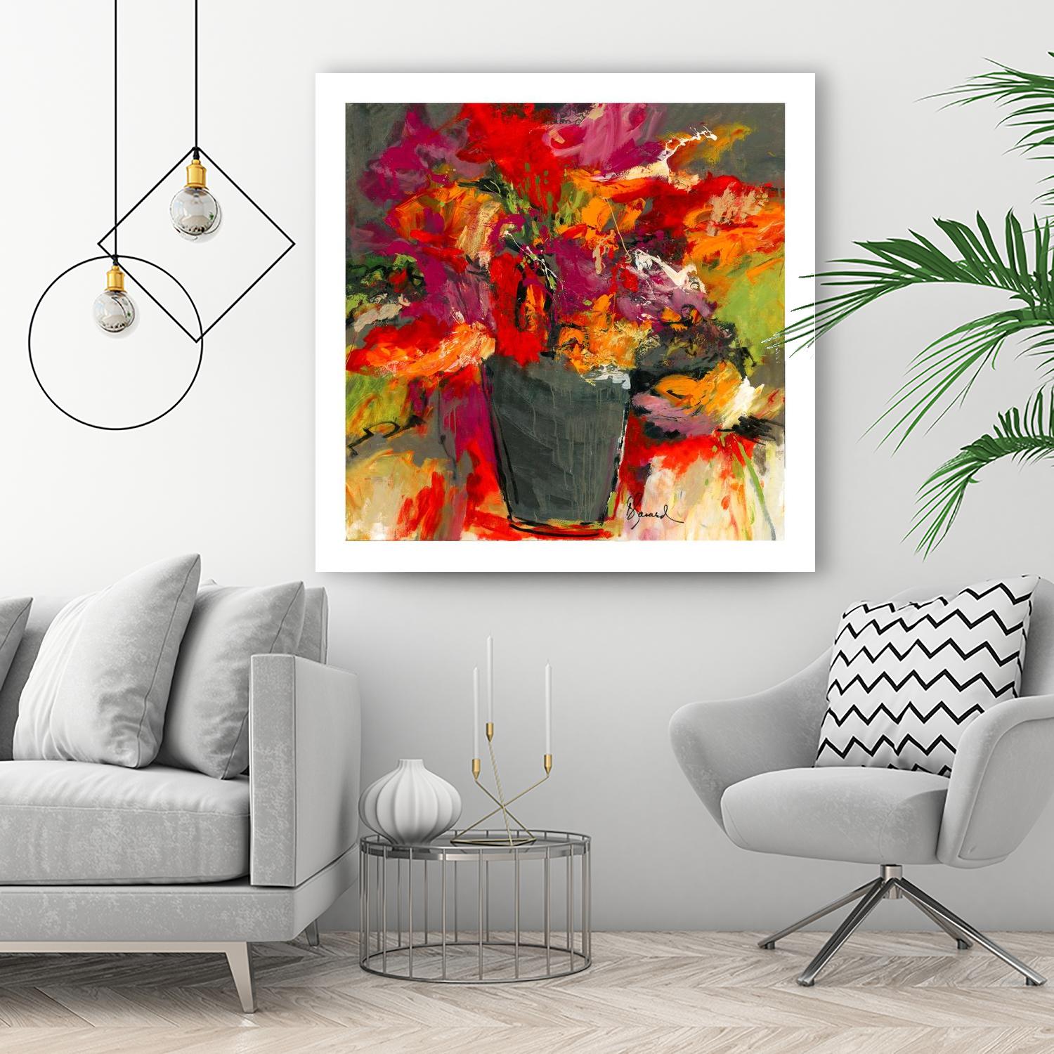 Colors of Wind by Doris Savard on GIANT ART - orange flowers canadian painters