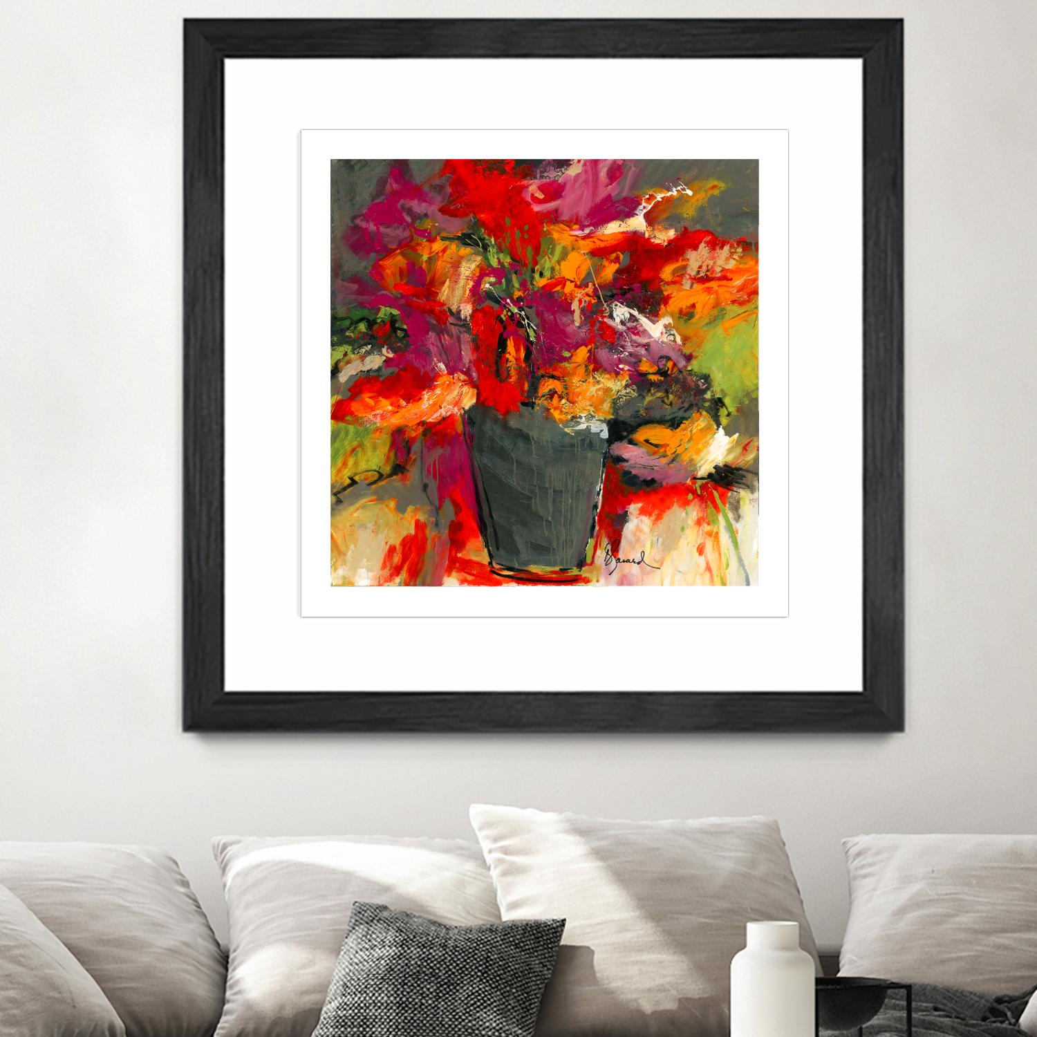 Colors of Wind by Doris Savard on GIANT ART - orange flowers canadian painters