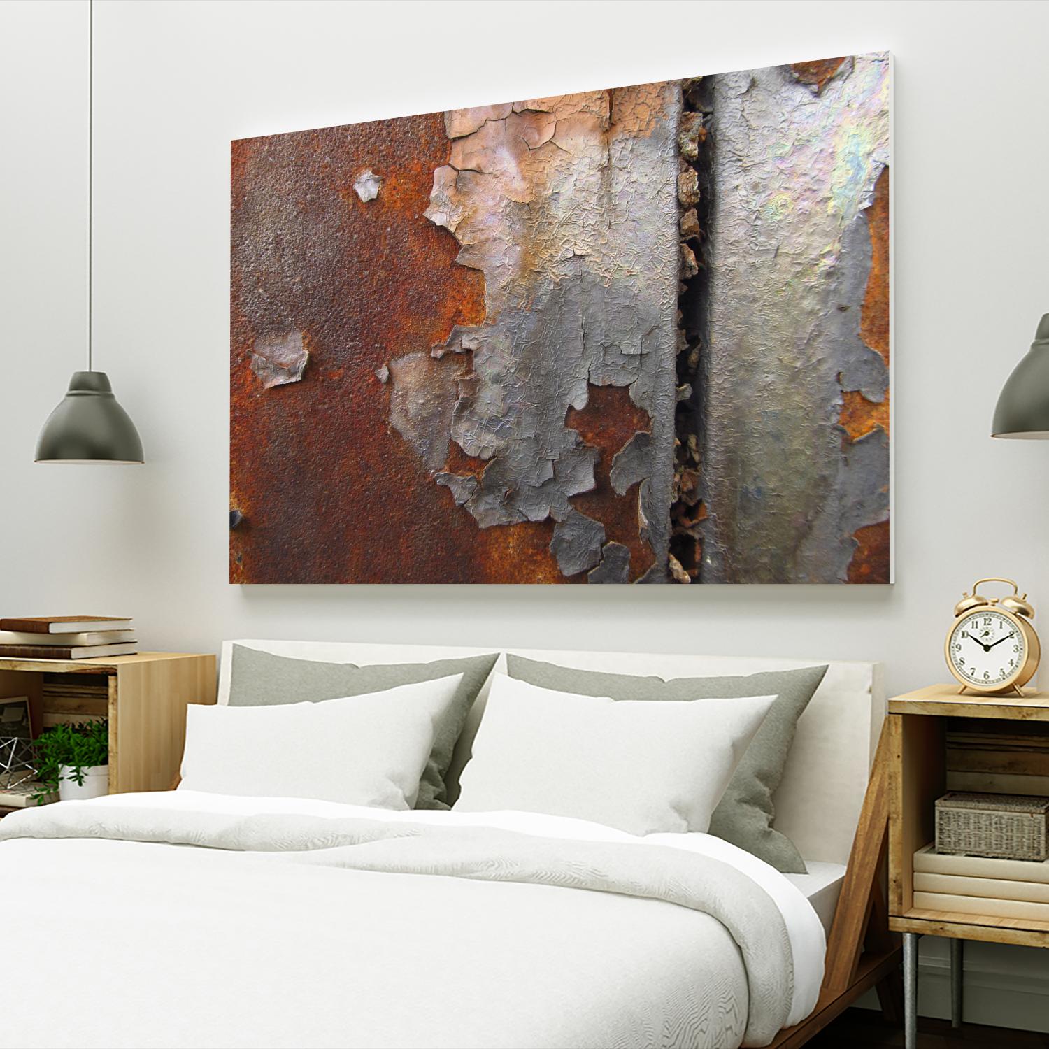 Rusty Panel by Jean-François Dupuis on GIANT ART - orange abstract artiste québécois