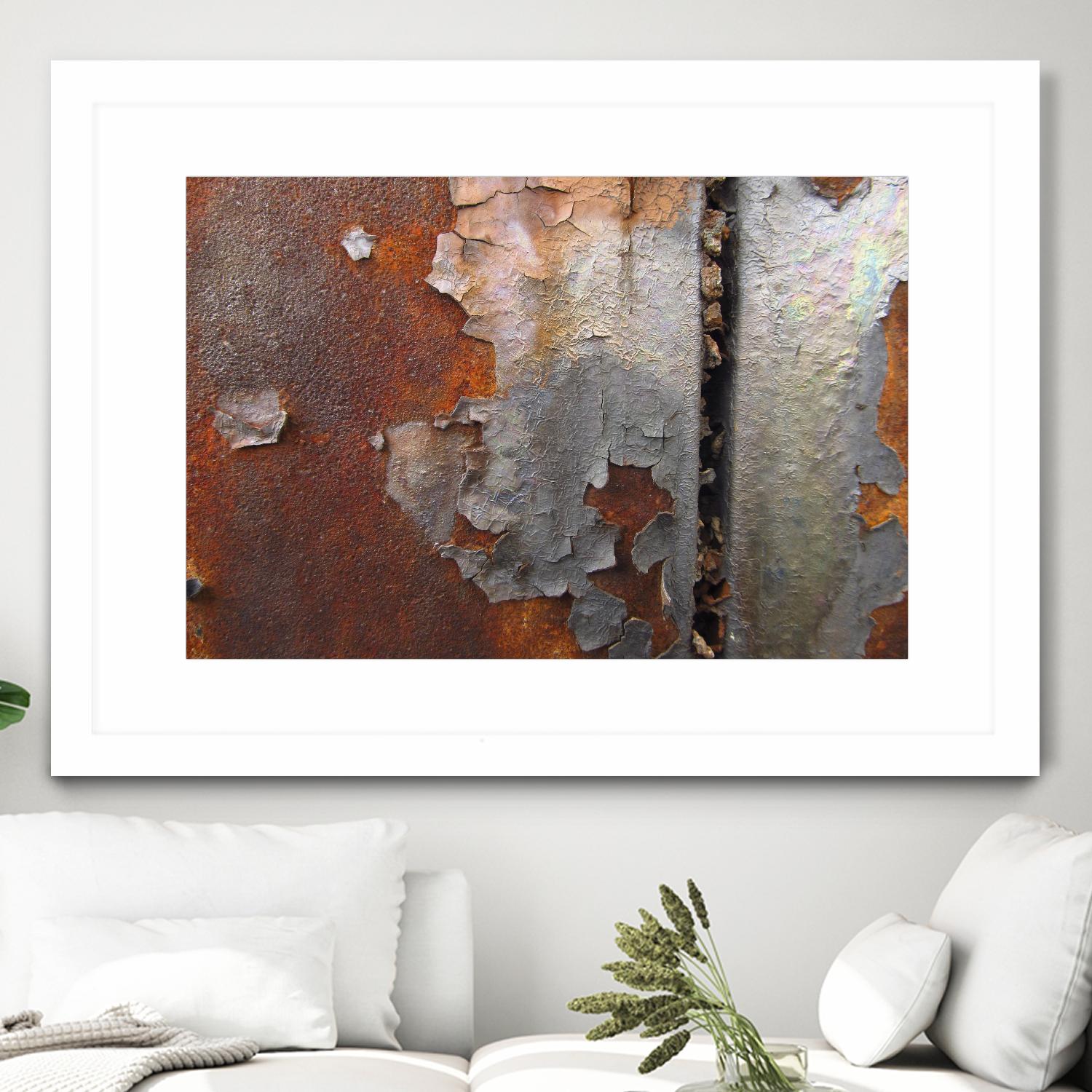 Rusty Panel  Rouille III by Jean-François Dupuis on GIANT ART - orange abstract artiste québécois