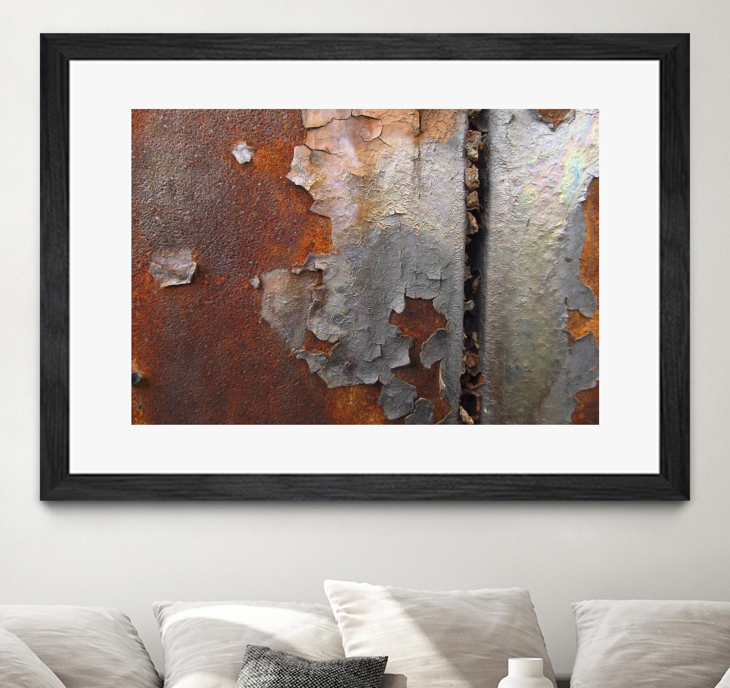 Rusty Panel  Rouille III by Jean-François Dupuis on GIANT ART - orange abstract artiste québécois