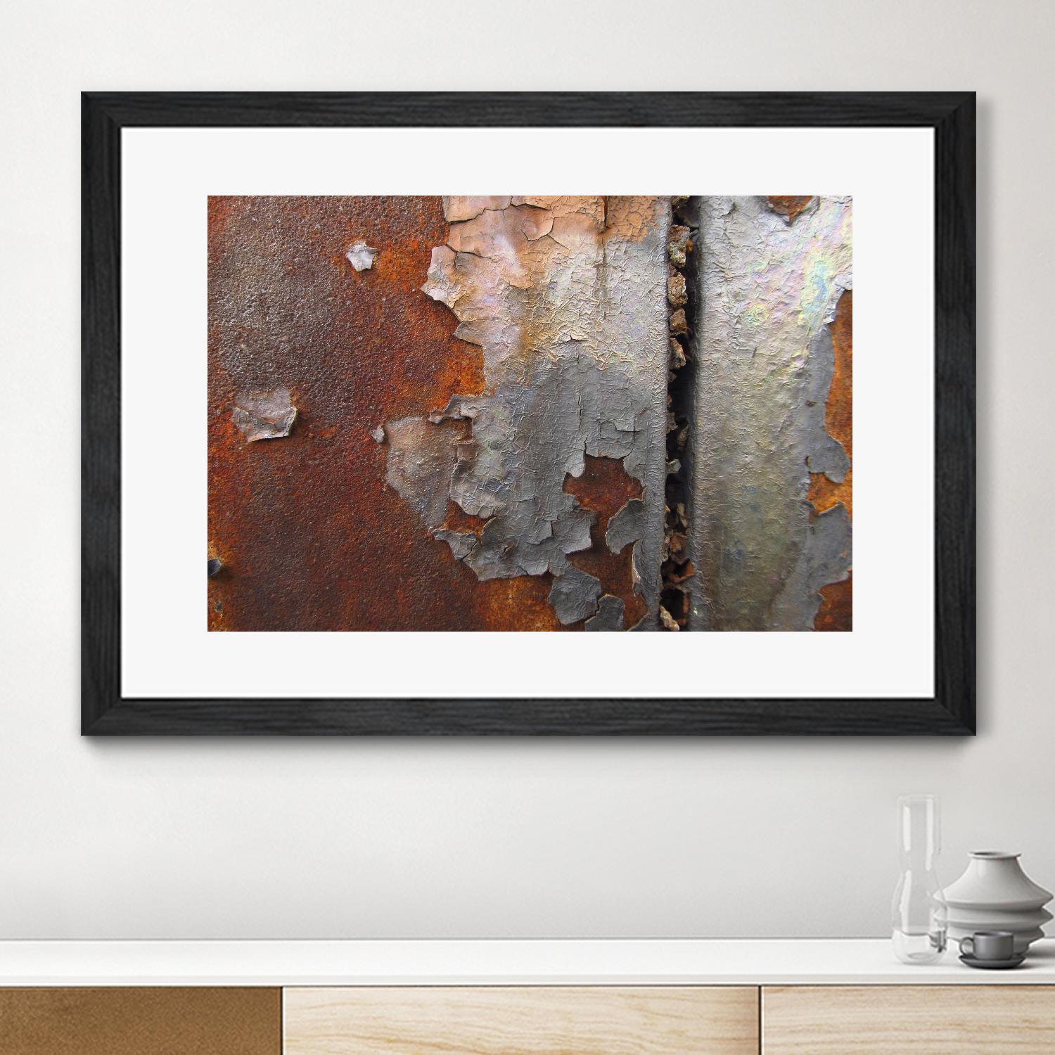 Rusty Panel  Rouille III by Jean-François Dupuis on GIANT ART - orange abstract artiste québécois
