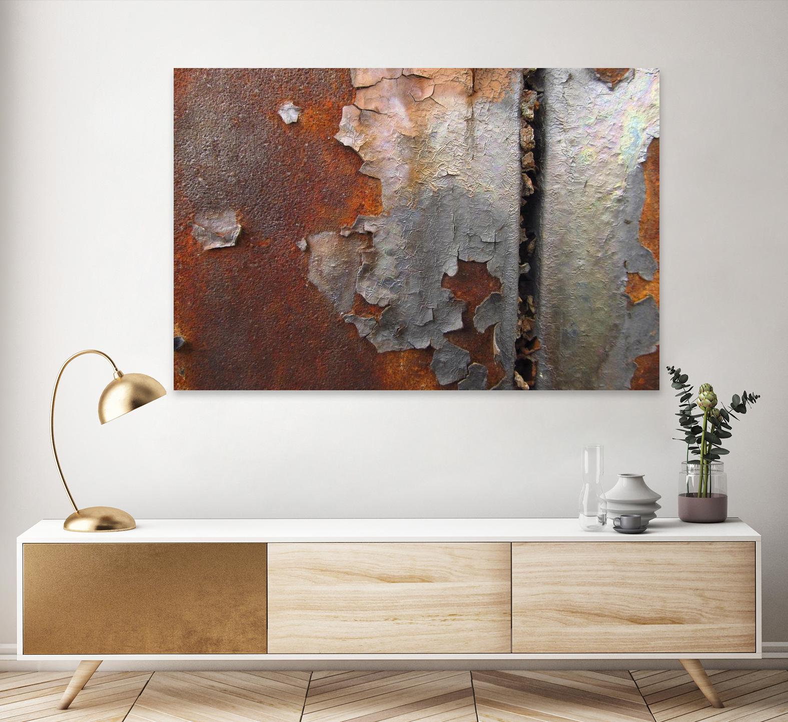 Rusty Panel  Rouille III by Jean-François Dupuis on GIANT ART - orange abstract artiste québécois