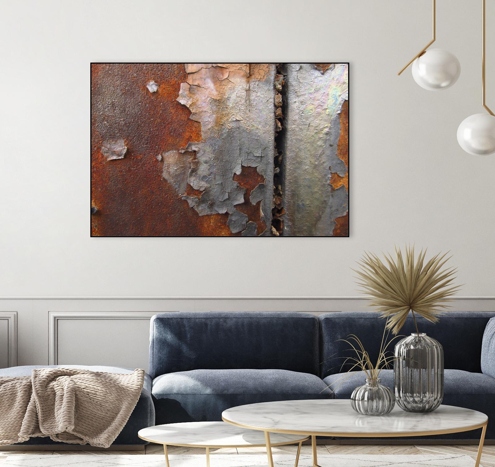 Rusty Panel by Jean-François Dupuis on GIANT ART - orange abstract artiste québécois