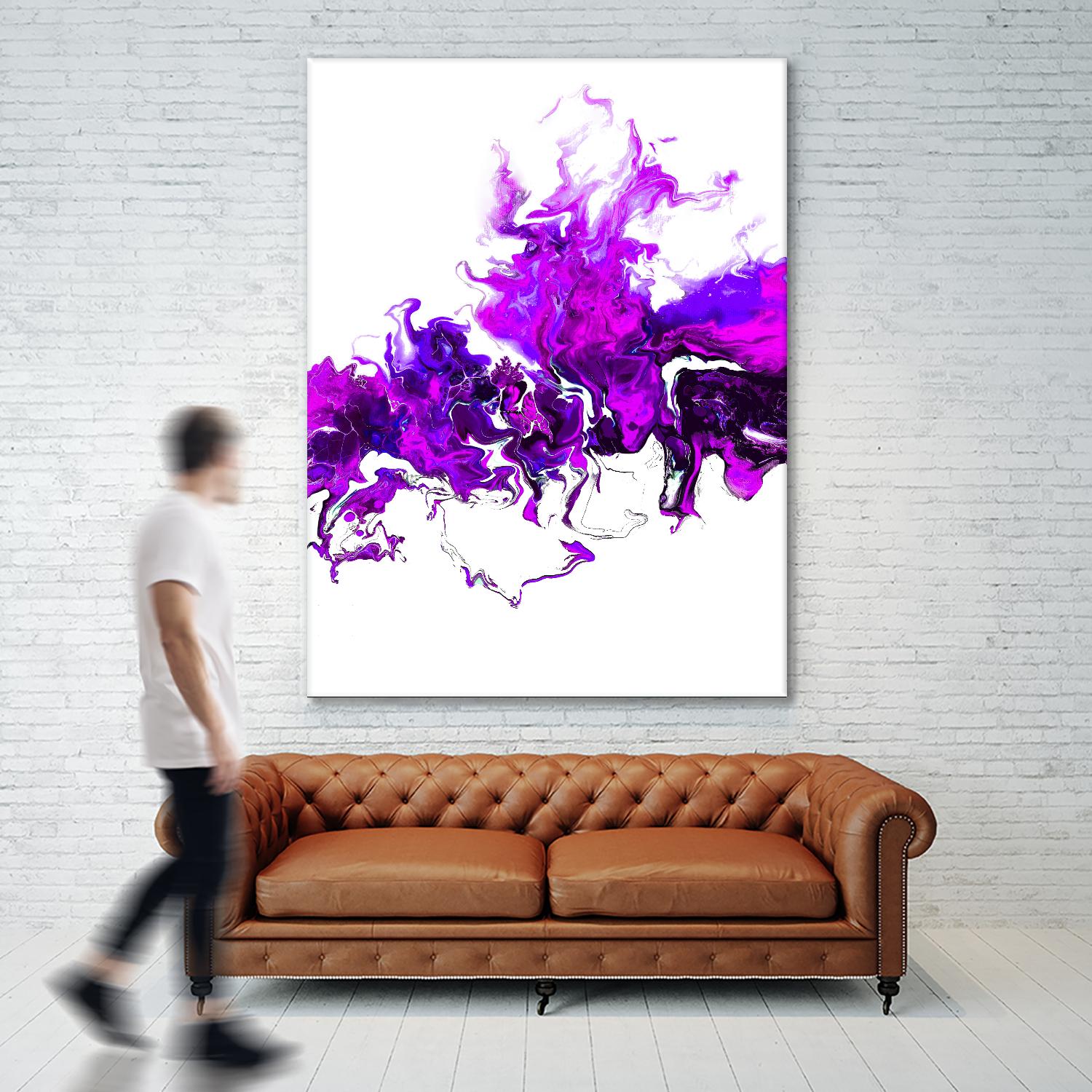 Rainbow Smoke -2 by Alyson Mccrink on GIANT ART - abstract
