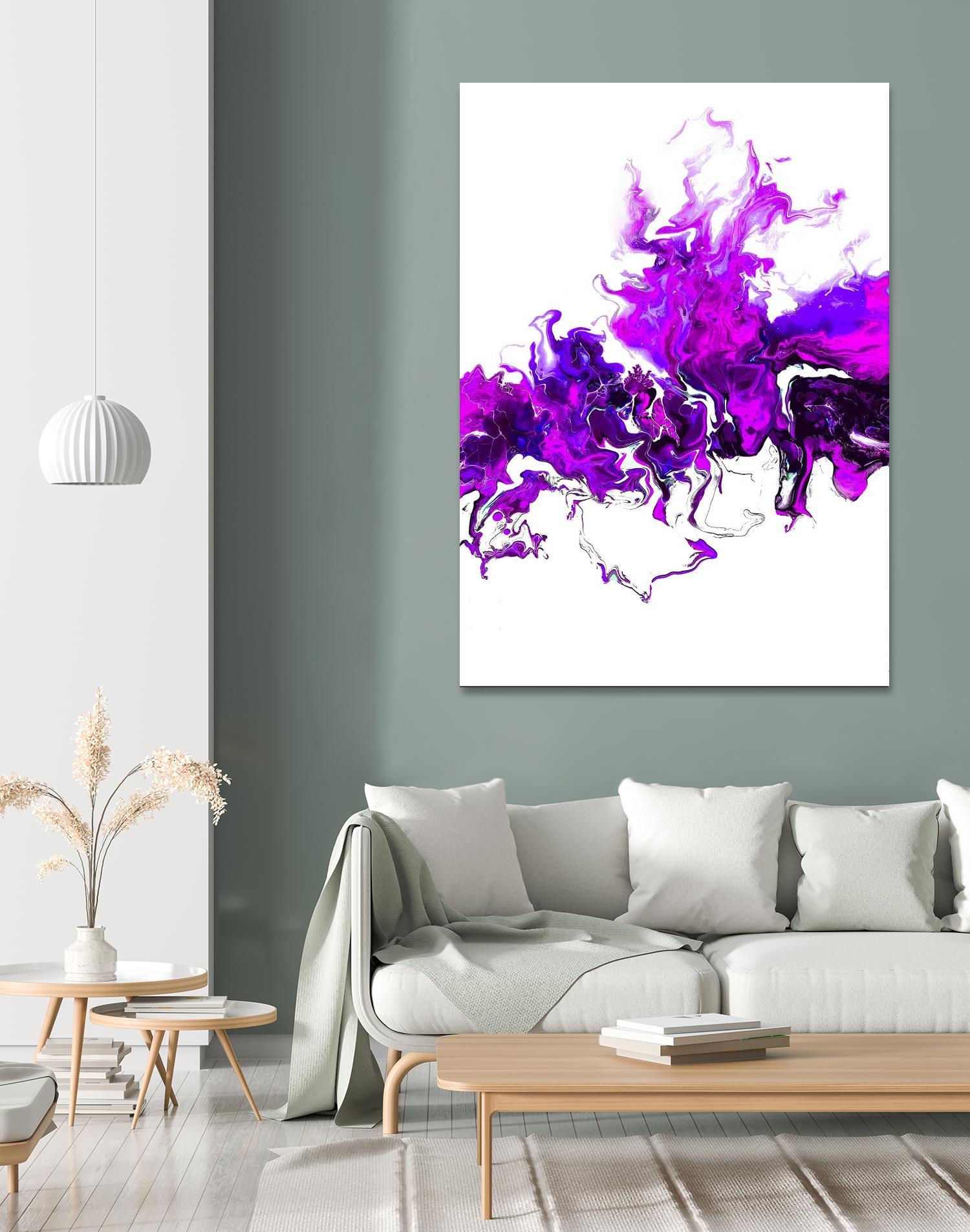 Rainbow Smoke -2 by Alyson Mccrink on GIANT ART - white abstract abstract