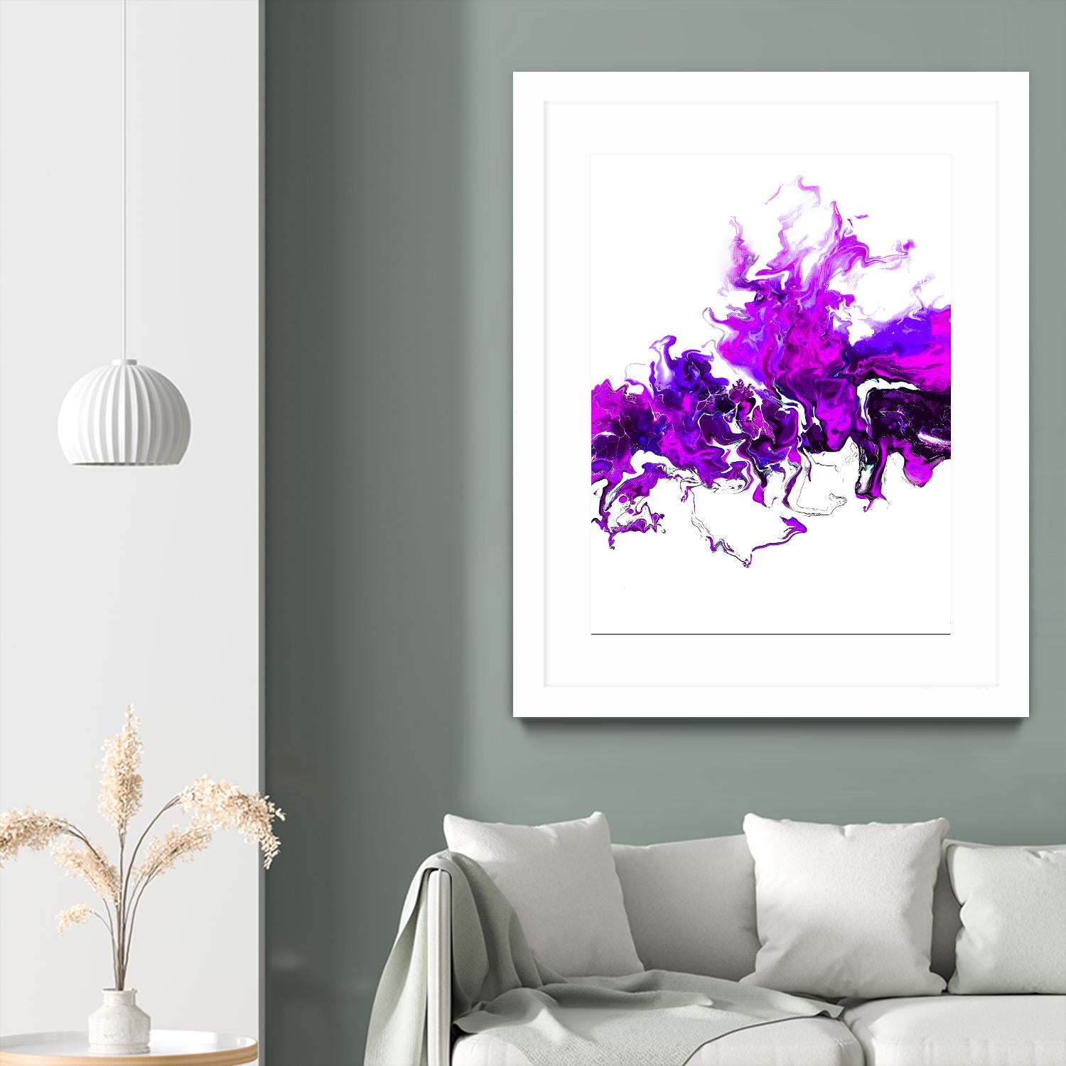 Rainbow Smoke -2 by Alyson Mccrink on GIANT ART - white abstract abstract