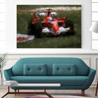 Formula 1 - II by Jean-François Dupuis on GIANT ART - red transportation automobile