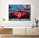 Formula 1 - IV by Jean-François Dupuis on GIANT ART - red transportation automobile