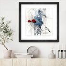 Zone Bleue by Sylvie Cloutier on GIANT ART - red abstract artistes du québec