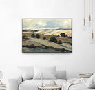 Serene Landscape 1 by Jacques Clement on GIANT ART - beige landscape champs