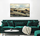 Serene Landscape 1 by Jacques Clement on GIANT ART - beige landscape champs