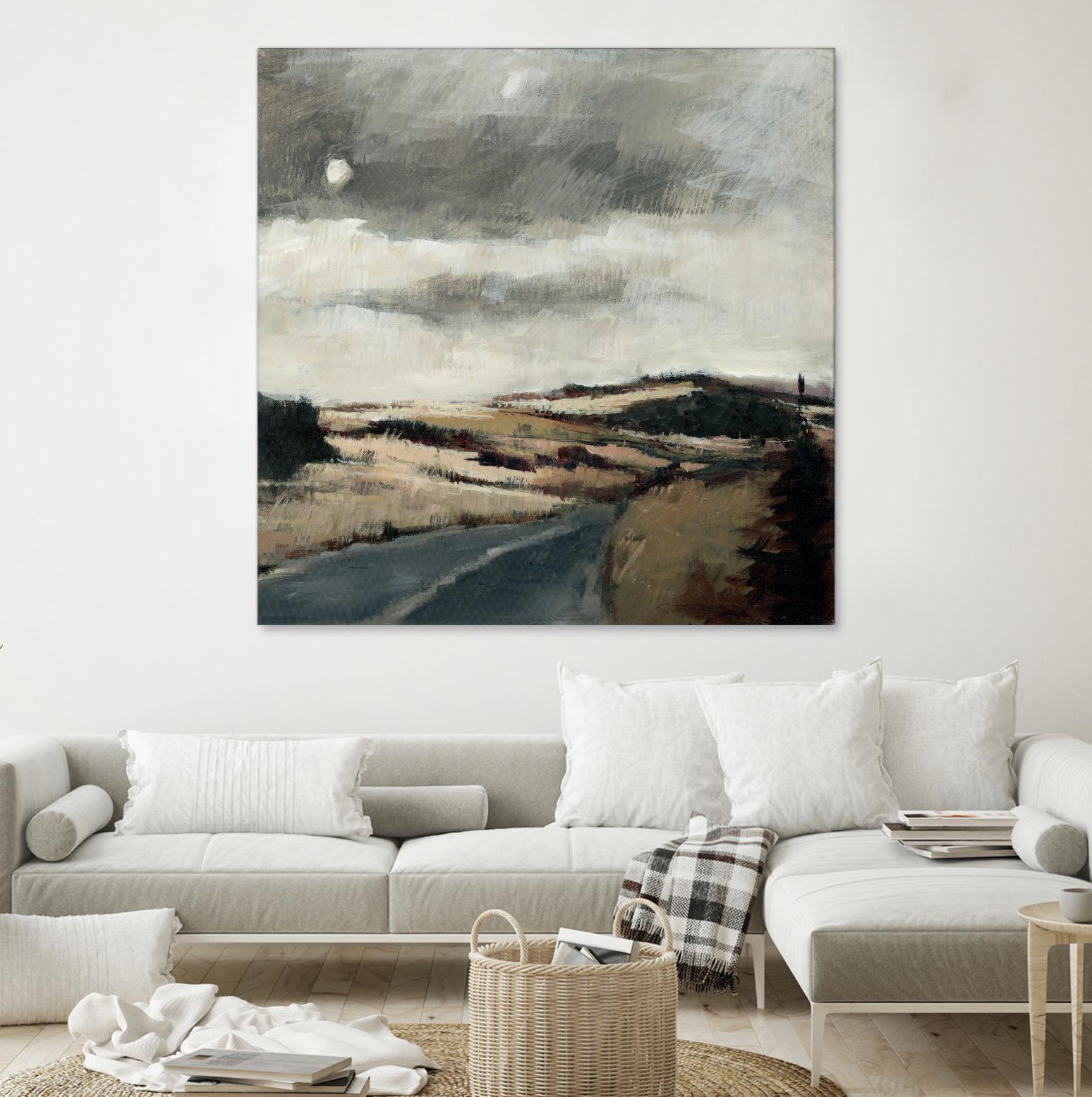 Serene Landscape 3 by Jacques Clement on GIANT ART - beige landscape path