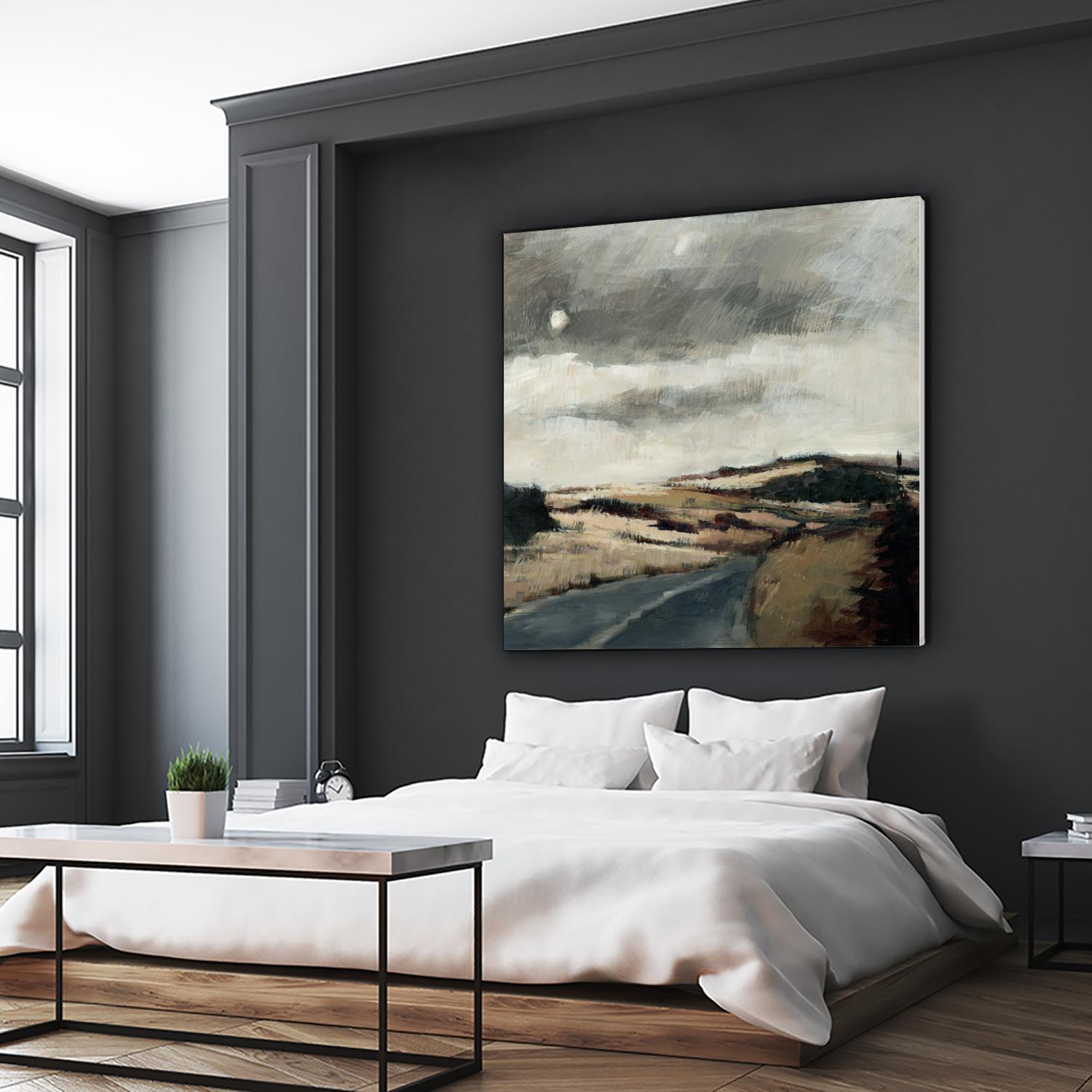 Serene Landscape 3 by Jacques Clement on GIANT ART - beige landscape path