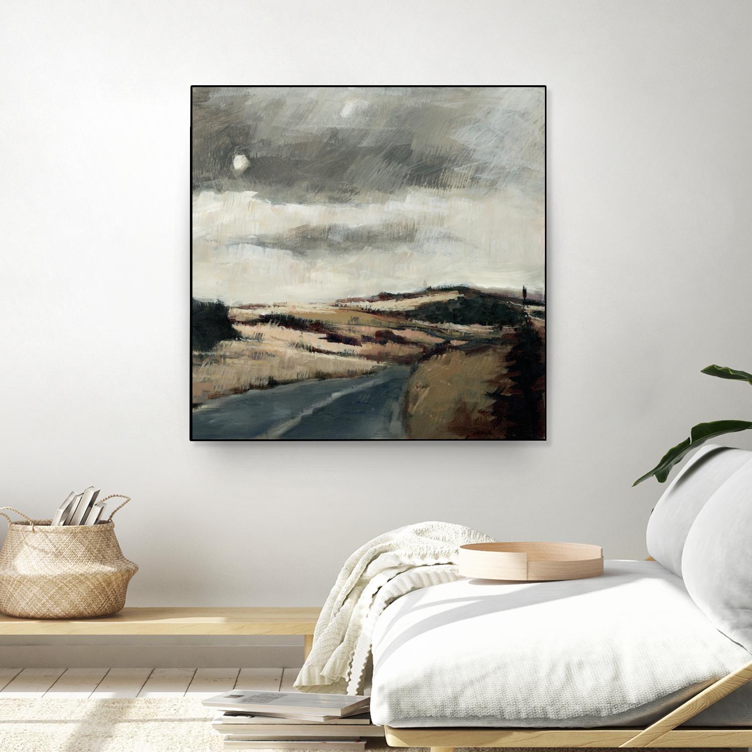 Serene Landscape 3 by Jacques Clement on GIANT ART - beige landscape path
