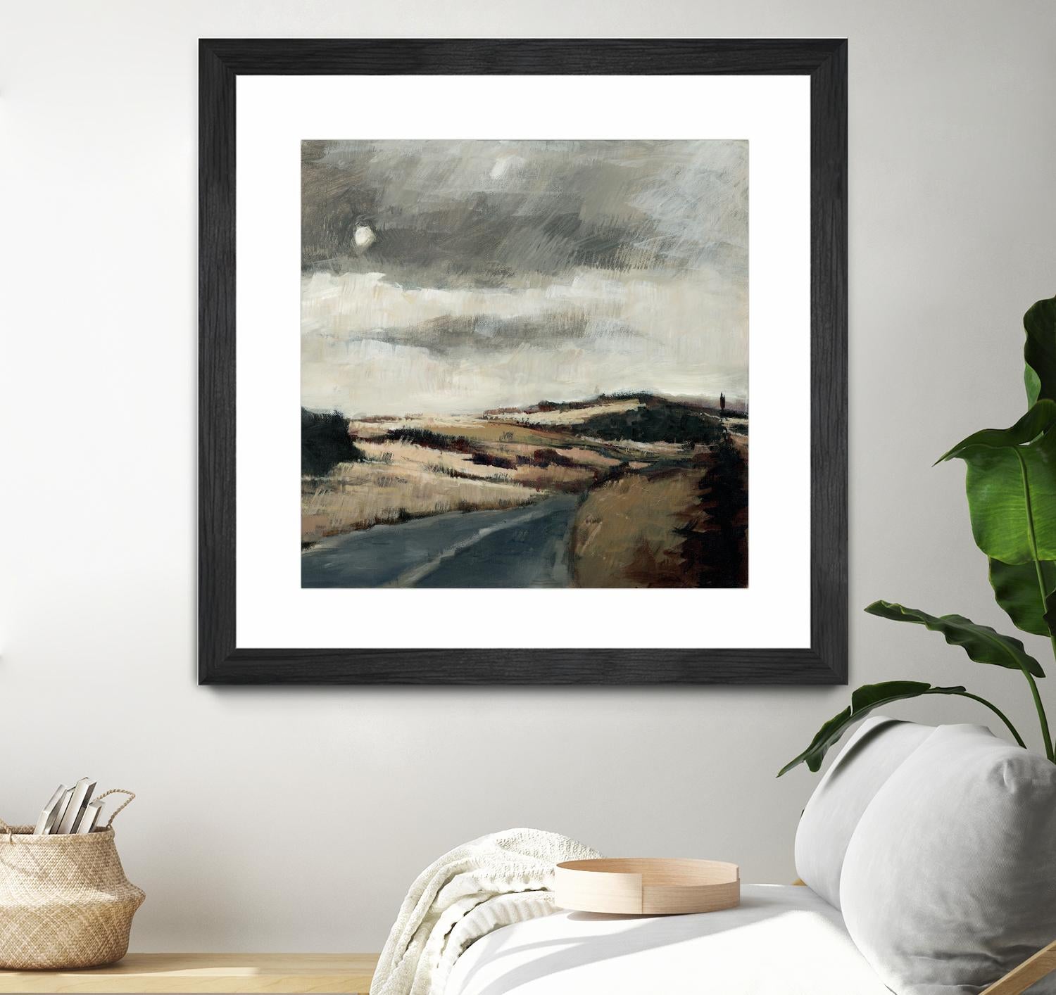 Serene Landscape 3 by Jacques Clement on GIANT ART - beige landscape path