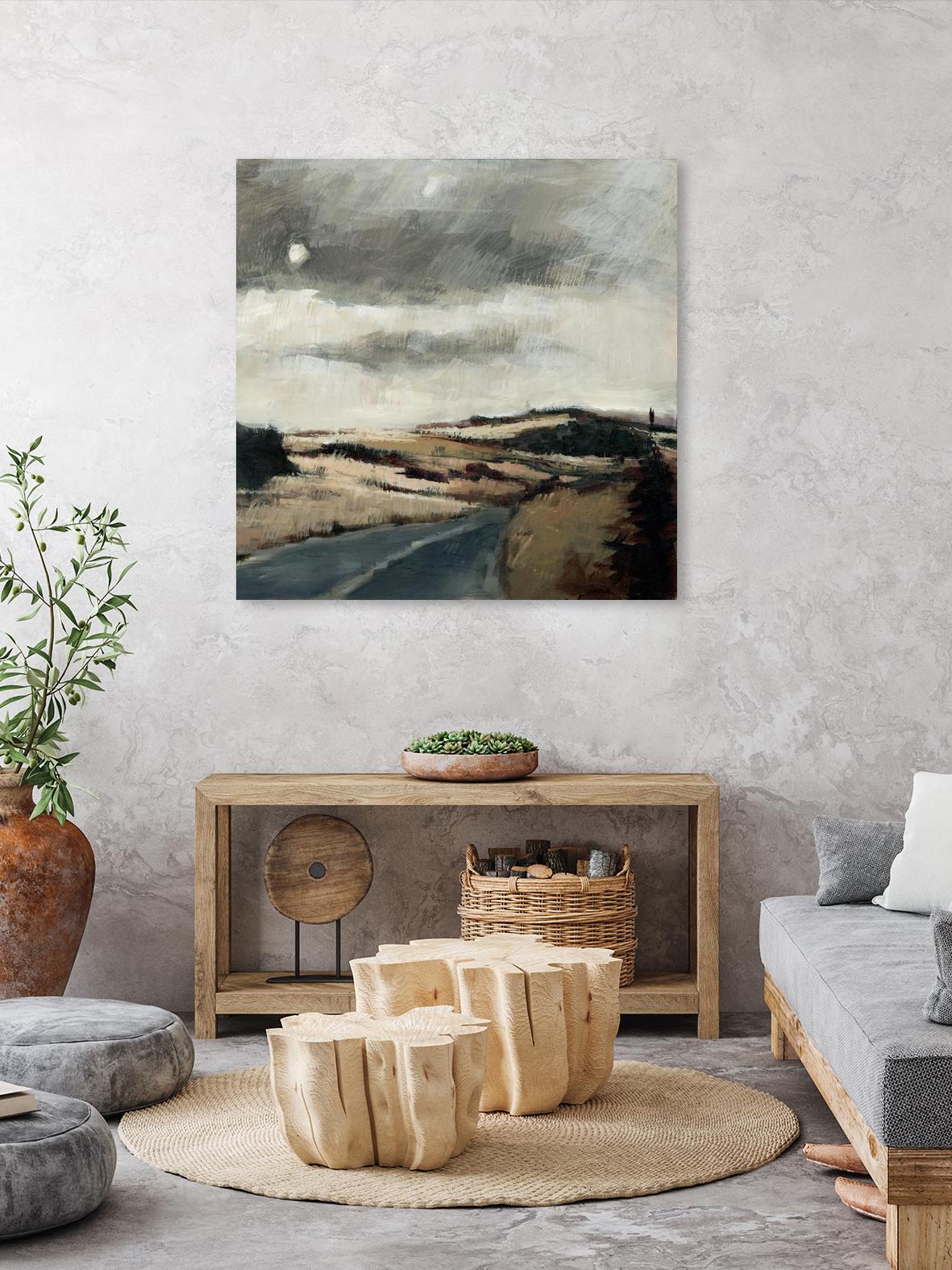 Serene Landscape 3 by Jacques Clement on GIANT ART - beige landscape artistes du québec